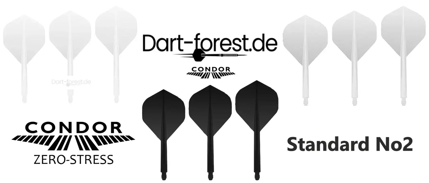 Condor Zero-Stress Standard No2 Dartflights – hochwertige Flügel für Darts