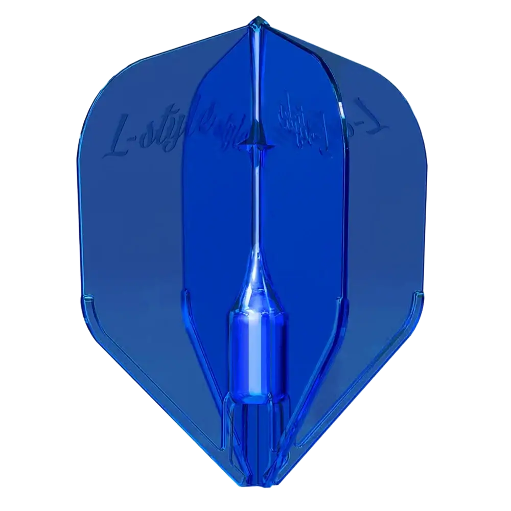 Blauer L-Style Dartflügel für präzise Würfe und optimale Flugstabilität