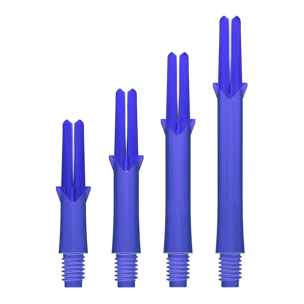 Blaue Dartflights in verschiedenen Größen – ideal für Dartsport und Präzision