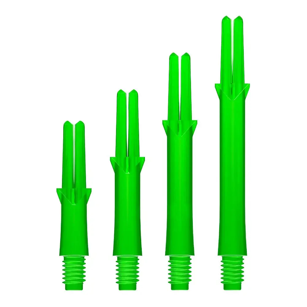 Grüne Dartflights in vier Größen – ideal für Dartsport und Dartzubehör