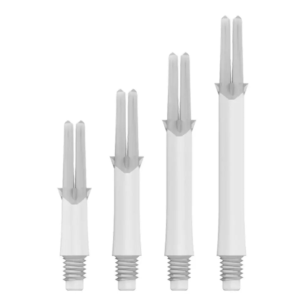 Weiße Dartflights in verschiedenen Größen für Darts – ideal für Präzision und Stabilität
