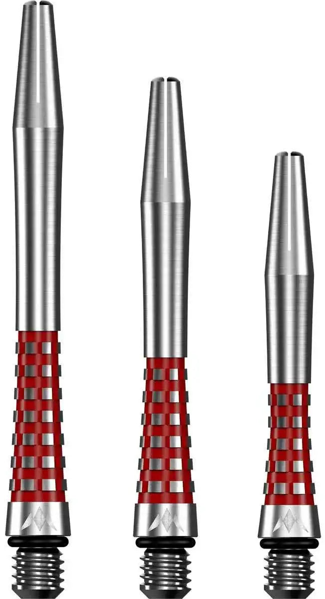 Dartpfeile mit rotem Gittergriff und Metallspitze – ideal für Präzision und Grip