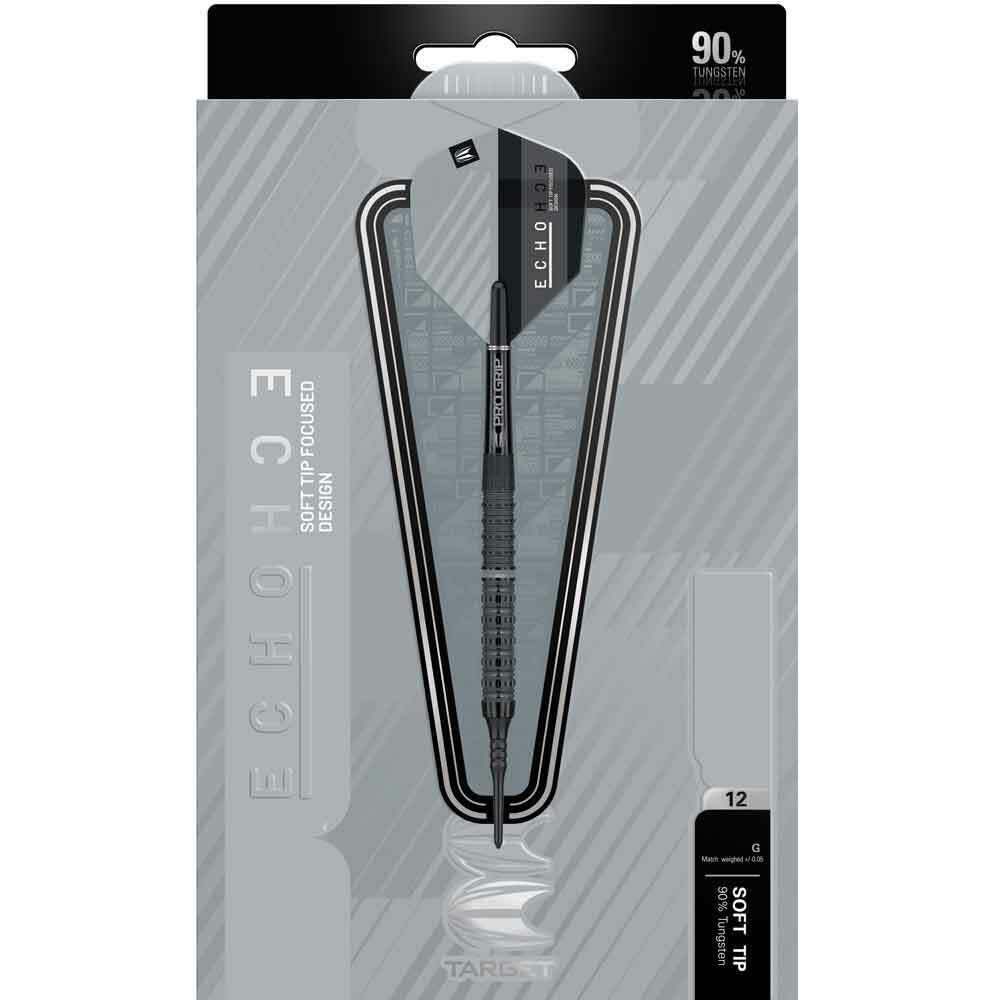 Target Echo 3 Soft Tip Darts, 90% Wolfram, Pro Grip, 12g – ideal für Dartspieler mit präzisem Griff
