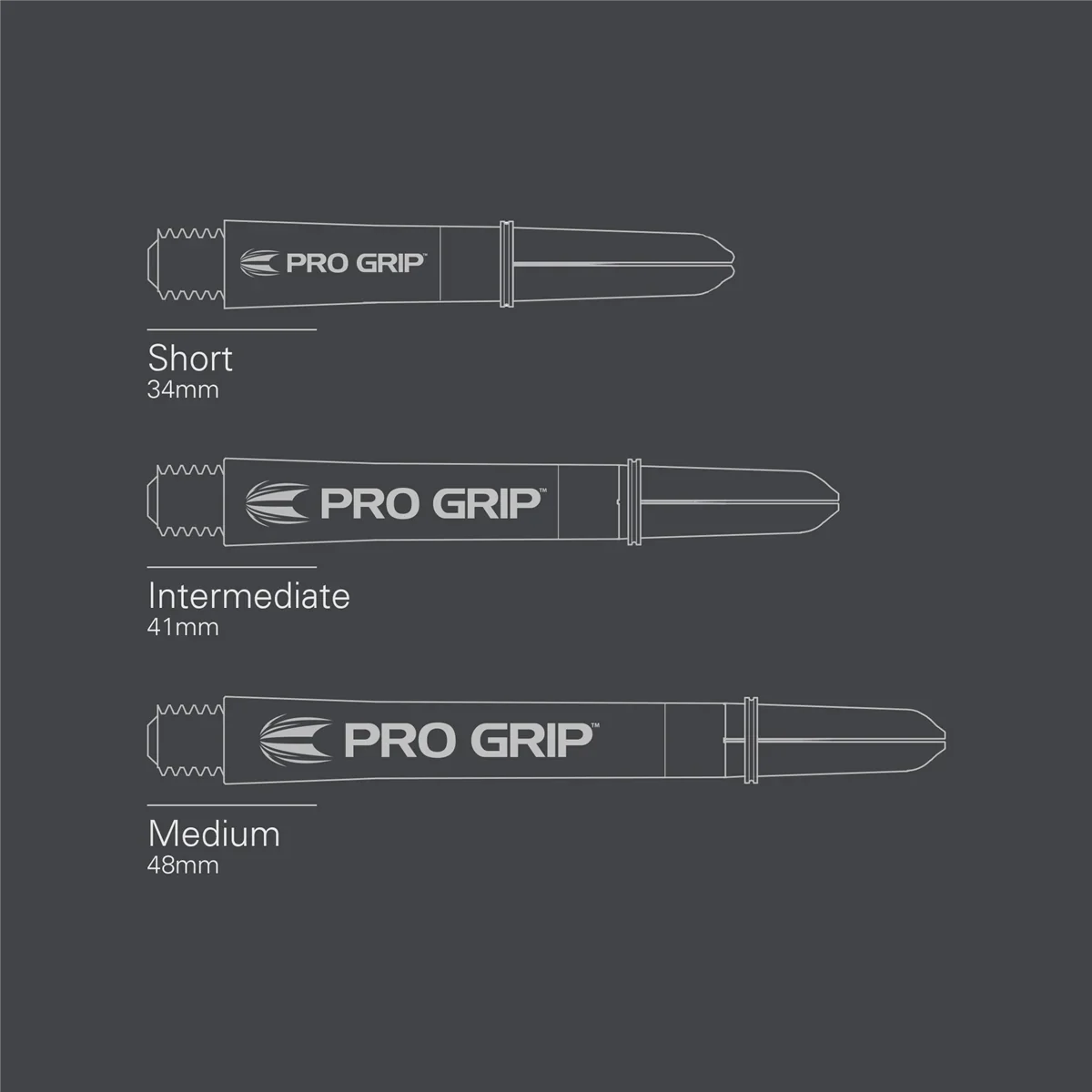 Target - Pro Grip Vision Shaft 3er Set - Red - Dart forest