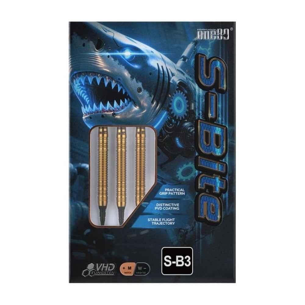 one80 S-Bite S-B3 Darts mit VHD-Tungsten, praktischem Grip und PVD-Beschichtung – stabile Flugbahn