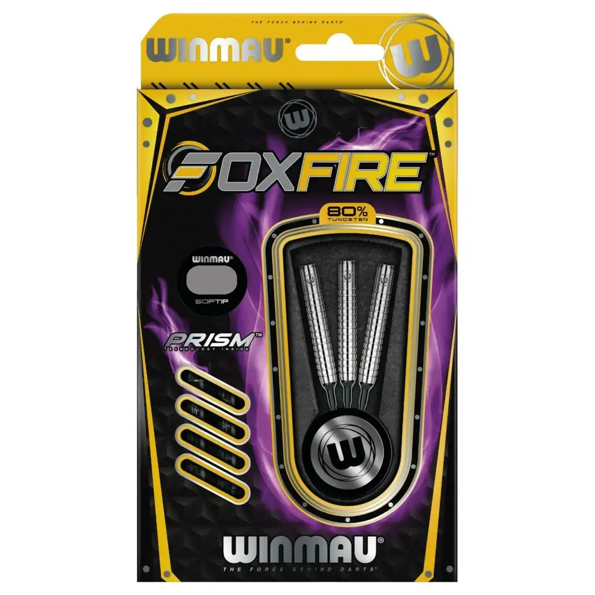 Winmau Foxfire Softtip Darts mit 80% Wolfram, Prism-Technologie, ideal für Dartspieler