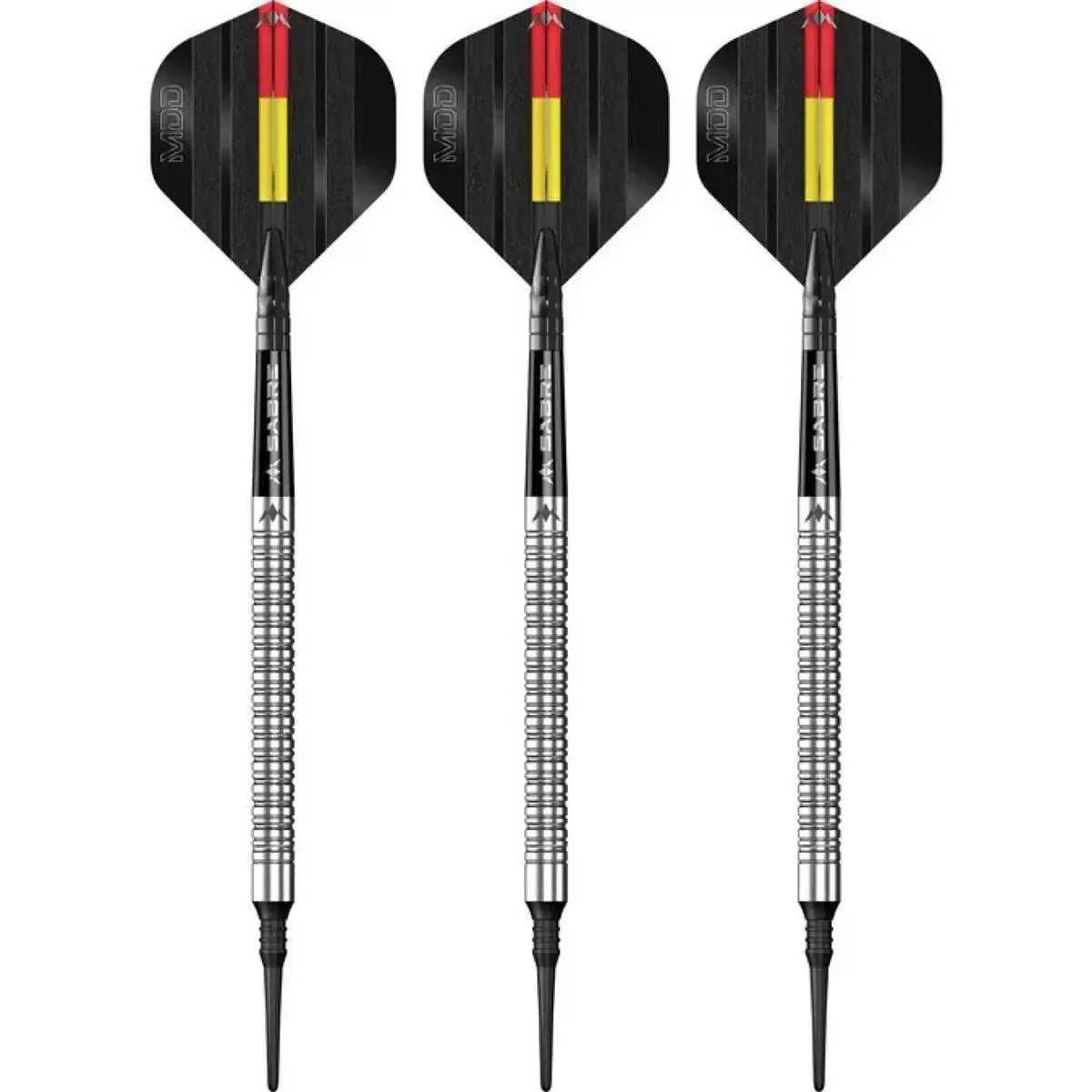 Dartpfeile mit schwarzen Flügeln und deutscher Flagge, ideal für Dart-Spiele und Wettkämpfe