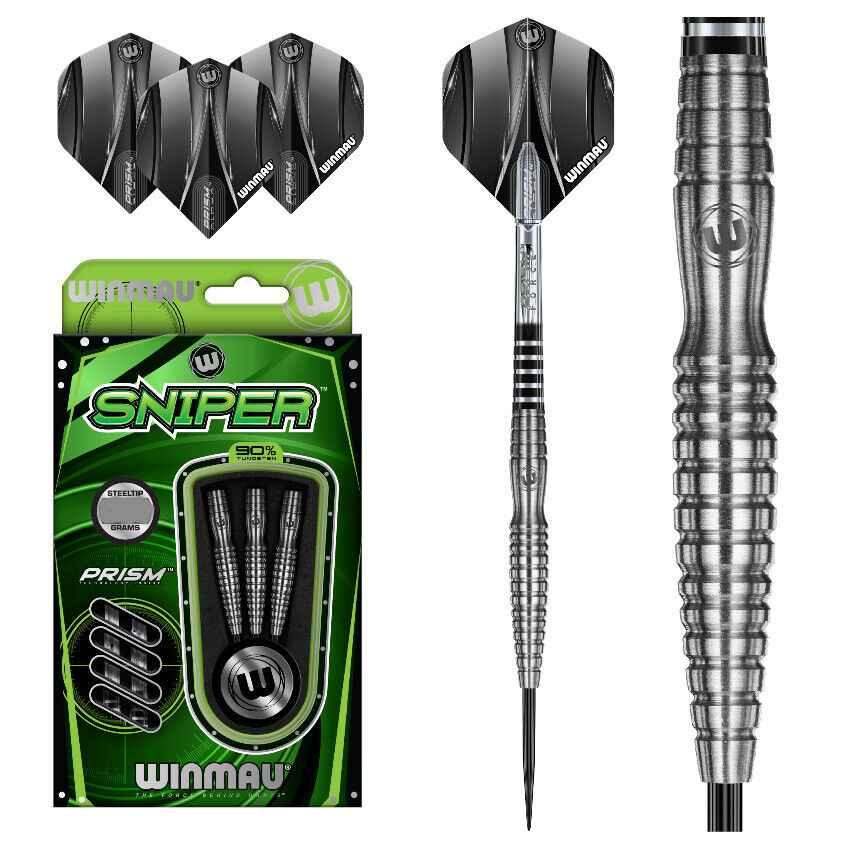 Winmau Sniper Darts mit Stahltip und Prism-Griff, ideal für Präzisionsspiele