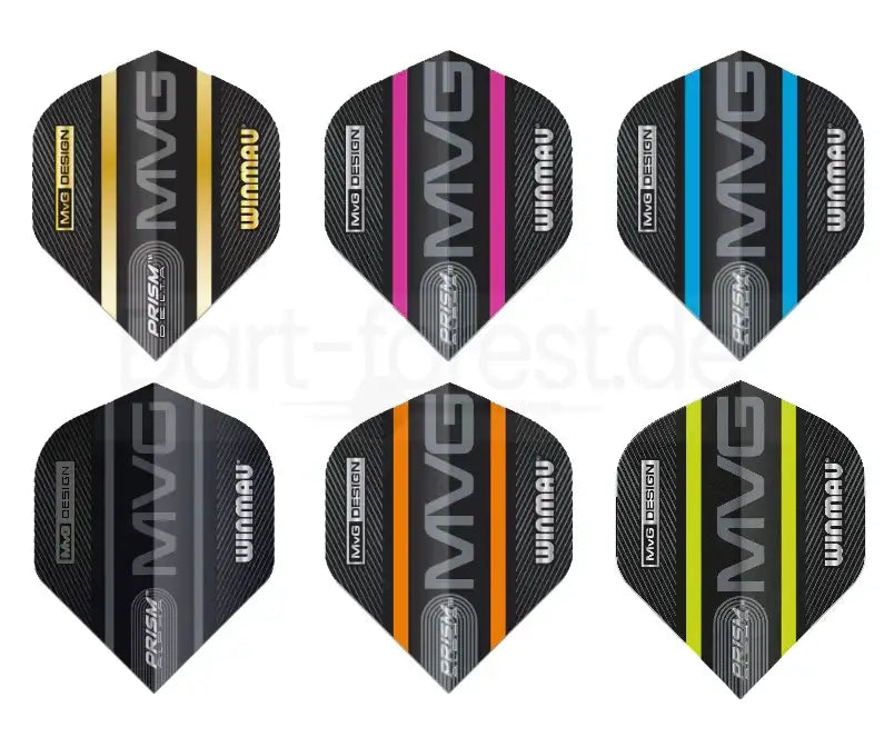 Winmau MVG Prism Delta Dartflights in verschiedenen Farben – ideal für Dartsportler