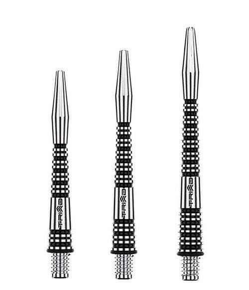 Dartpfeile mit schwarz-weißem Grip und Metallspitze – ideal für Präzision und Kontrolle im Dartspiel