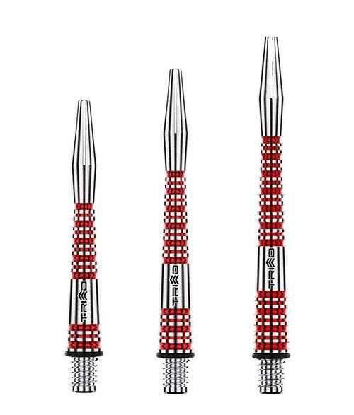 Dartpfeile mit rotem Grip und silberner Spitze, ideal für Präzision im Dartspiel