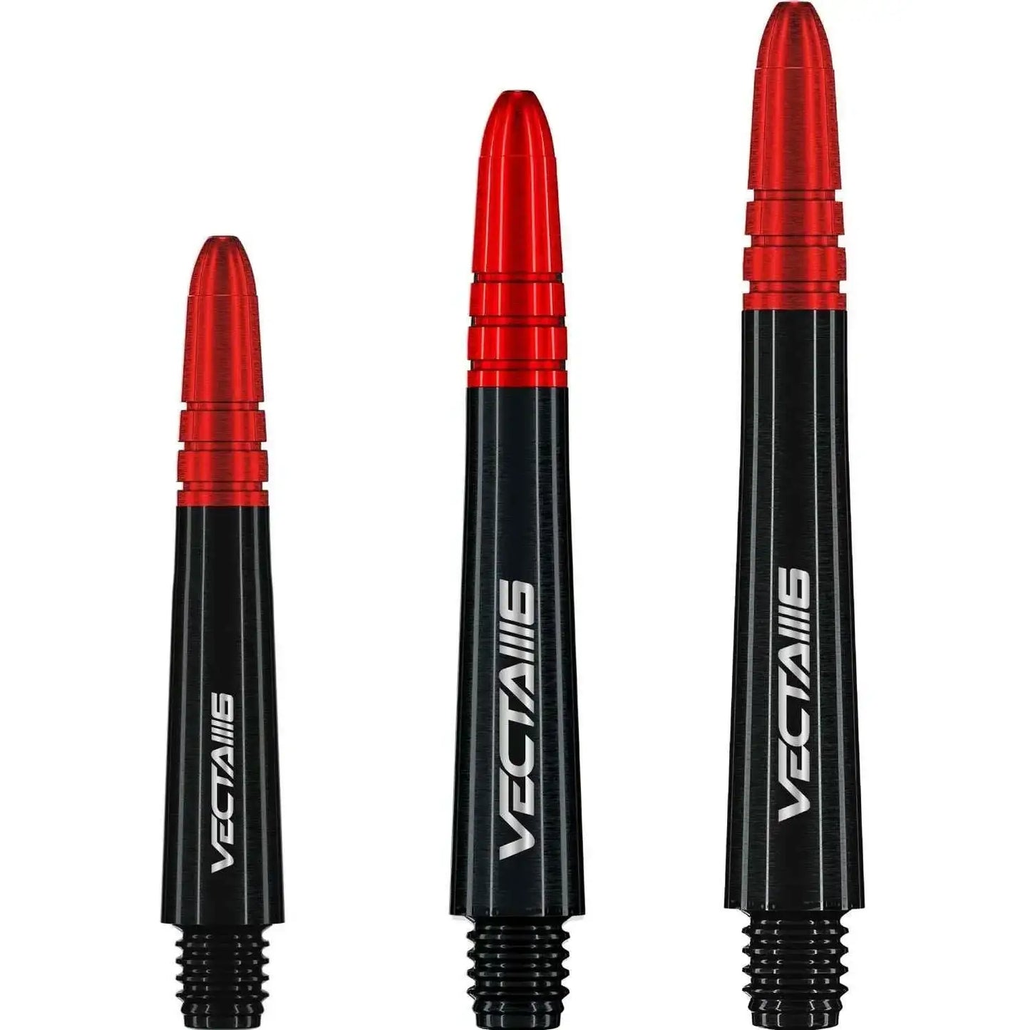Vecta III 6 Dartpfeile, rot-schwarz, für Dartspieler – präzise und robust