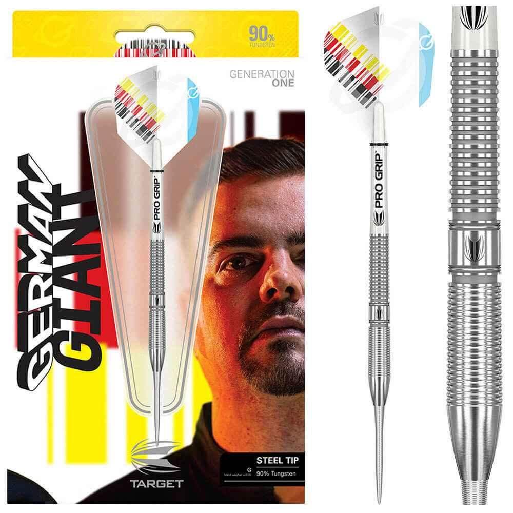 Target German Giant Pro Grip Darts mit 90% Wolfram und Stahlspitze