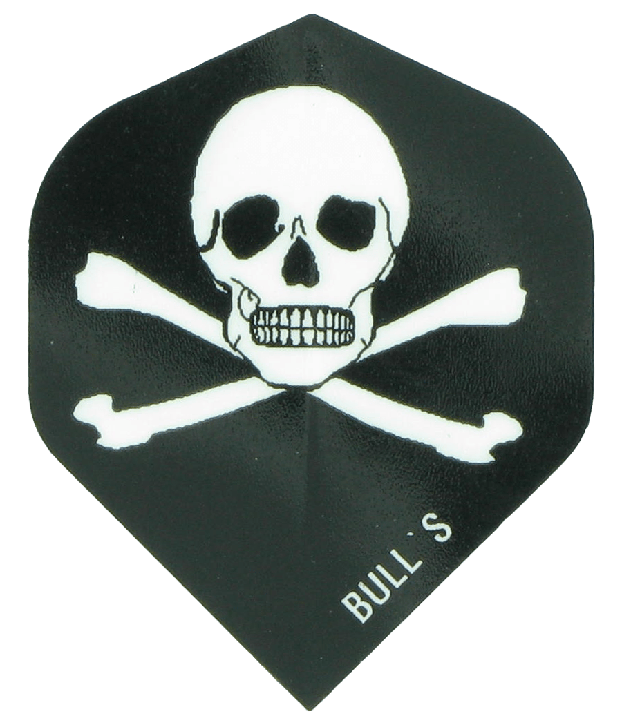 Bulls -6x- Motex Flight Standard Skull Totenkopf Dart flights Bull´s Darts