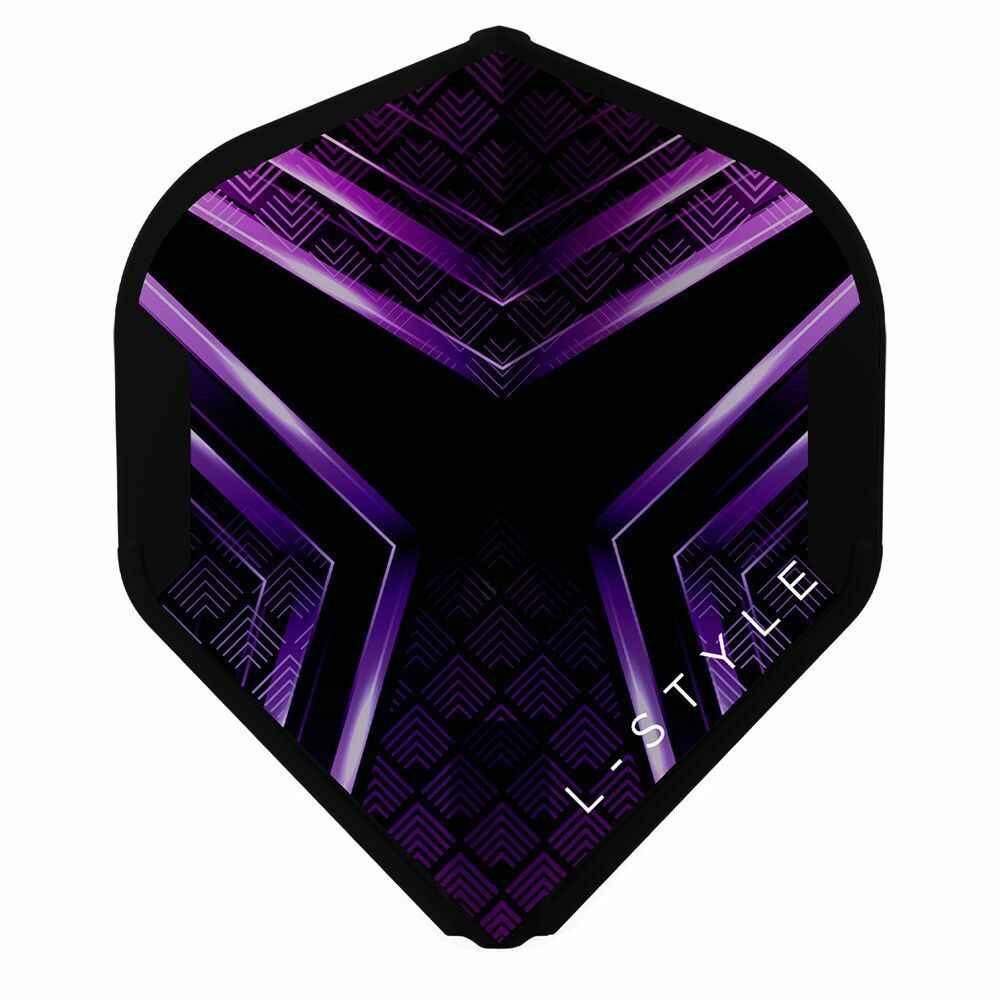 L-Style Darts - Signatur Flight GENESIS EZ L1 Standard Flights BLACK/Purple Lila