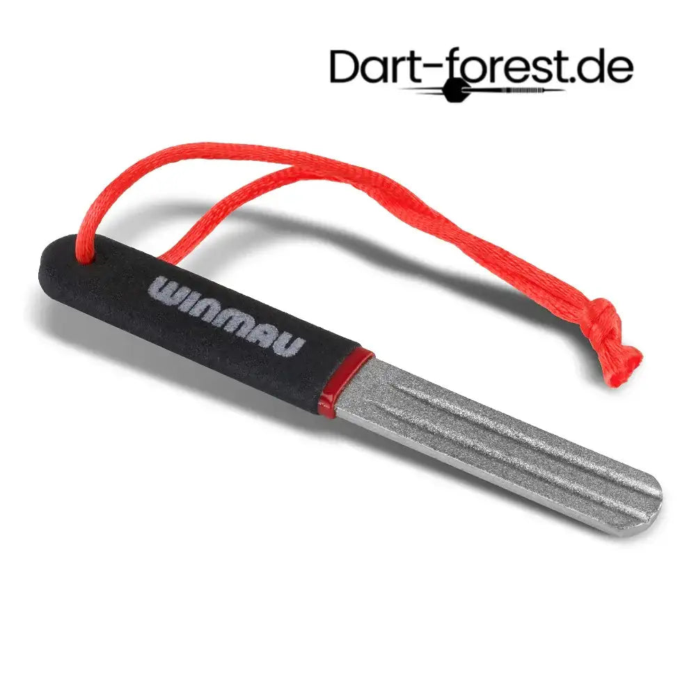Winmau Dartspitzen-Schleifer mit rotem Band, ideal für Dartszubehör und Dartpflege