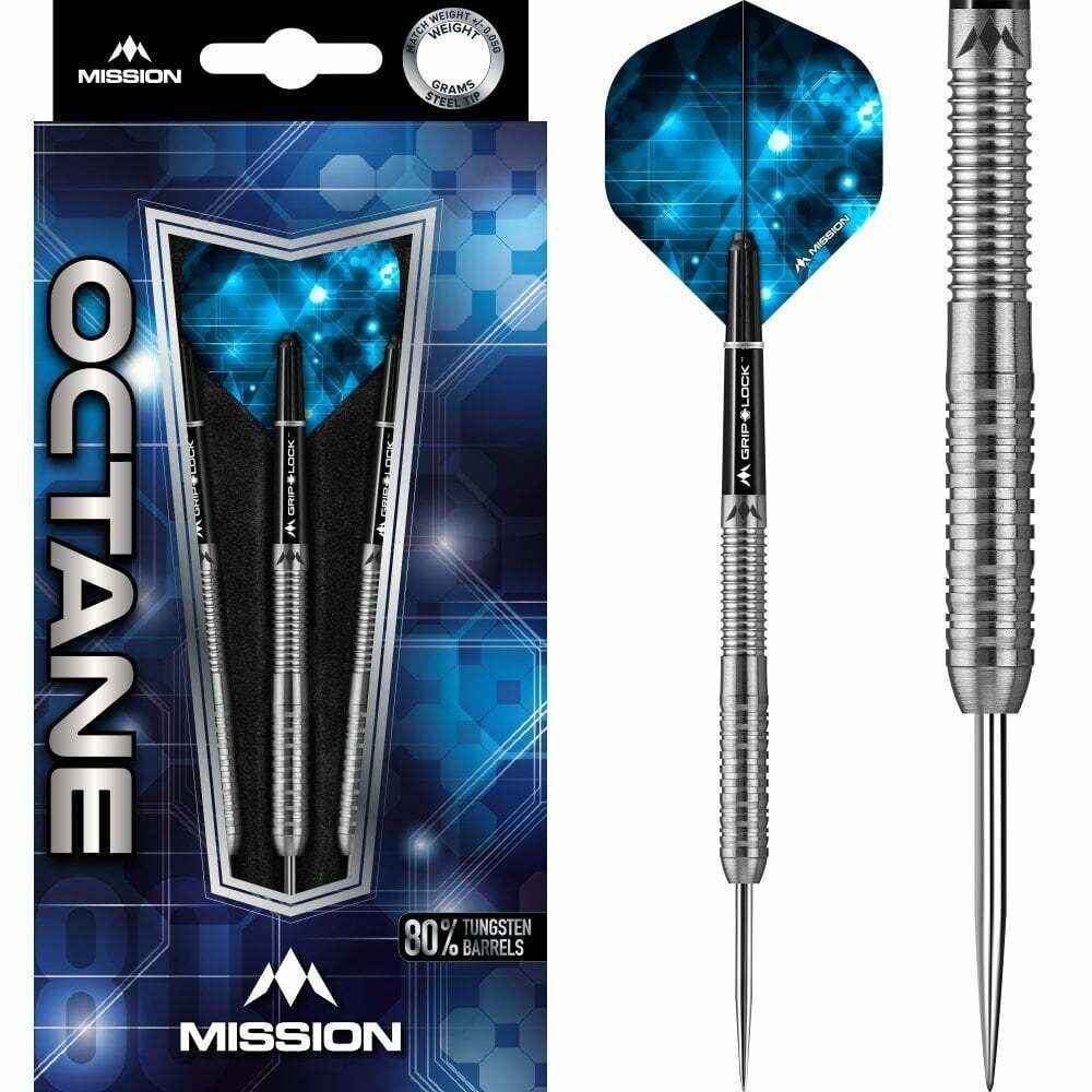 Mission Octane M3 22g 80% Tungsten Steeldarts Dart Set Dartpfeile Steel Dart