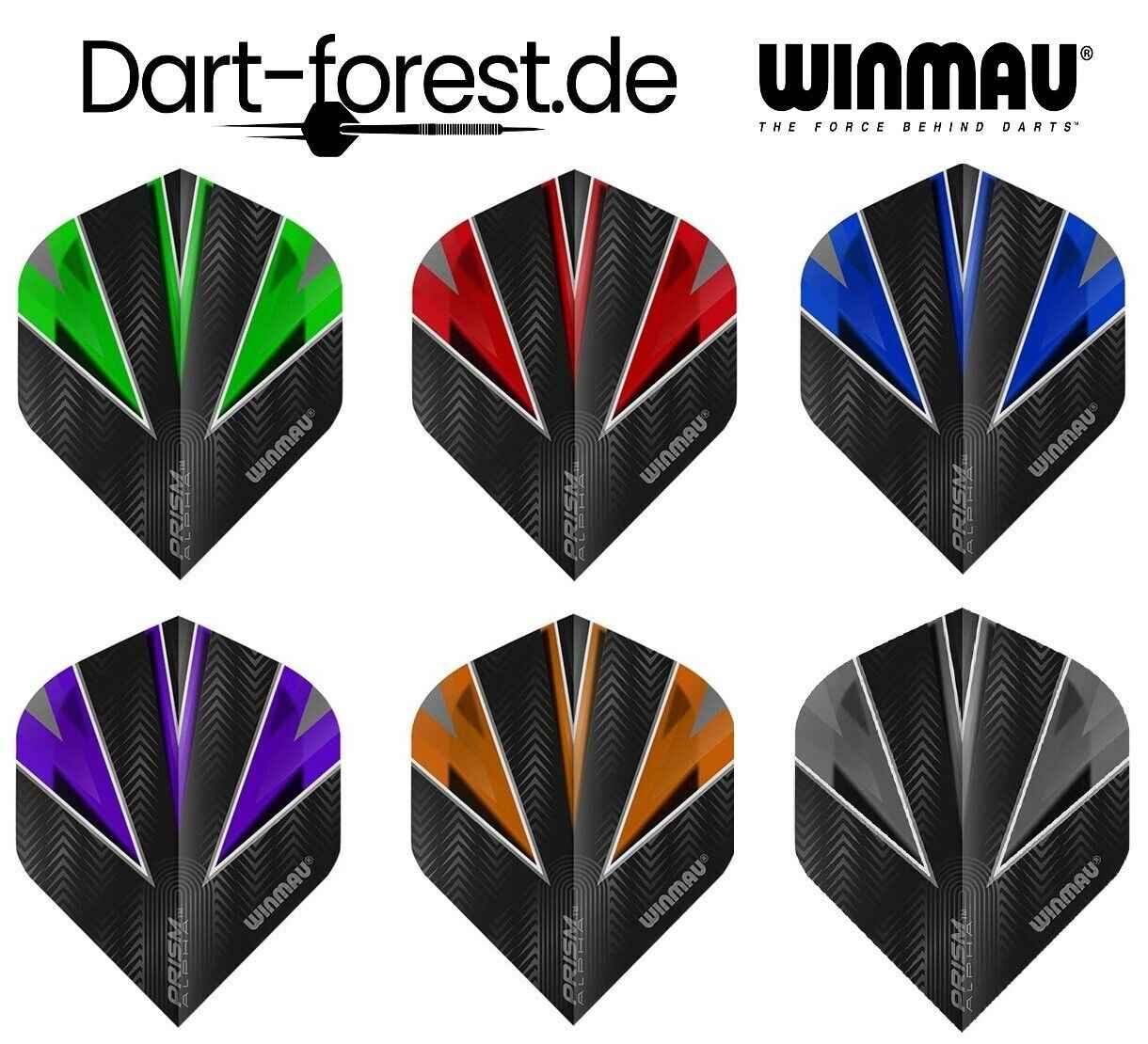 Winmau Prism Alpha Dartflights in 6 Farben – ideal für Dartsportler, präzise und robust
