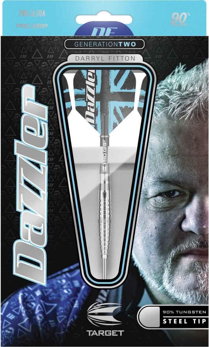 Dartpfeil Dazzler Generation Two von Target, 90% Wolfram, Stahlspitze, Pro Grip, Darryl Fitton Design