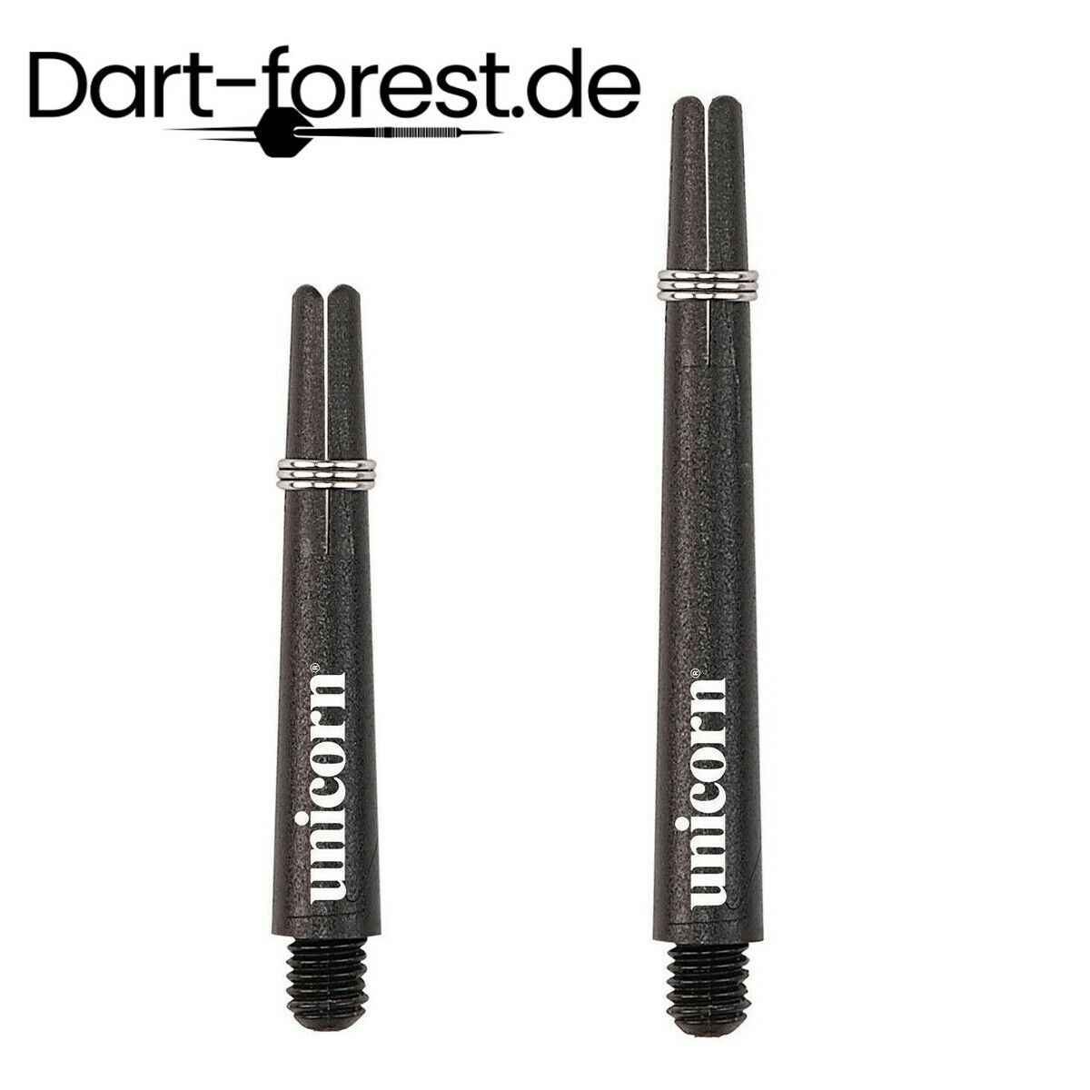 Unicorn -6er- Gripper III 3 Black Shafts in verschiedenen Längen Shaft Dart