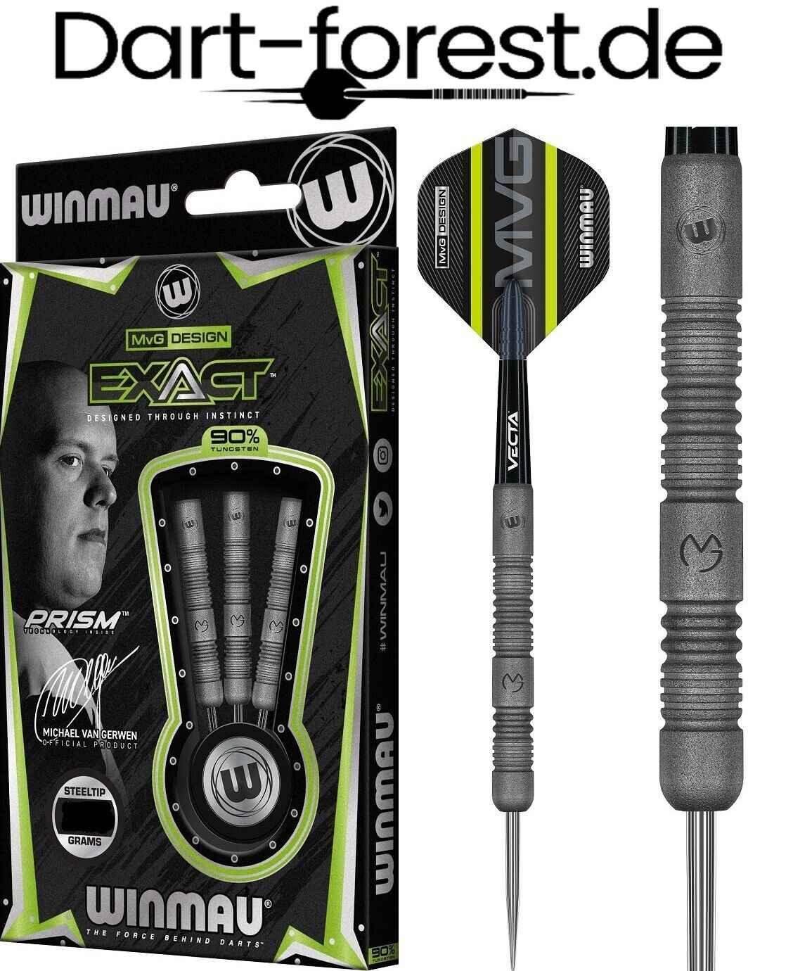 Winmau Exact Darts mit 90% Wolfram, MVG Design und Prism Technologie für präzises Werfen