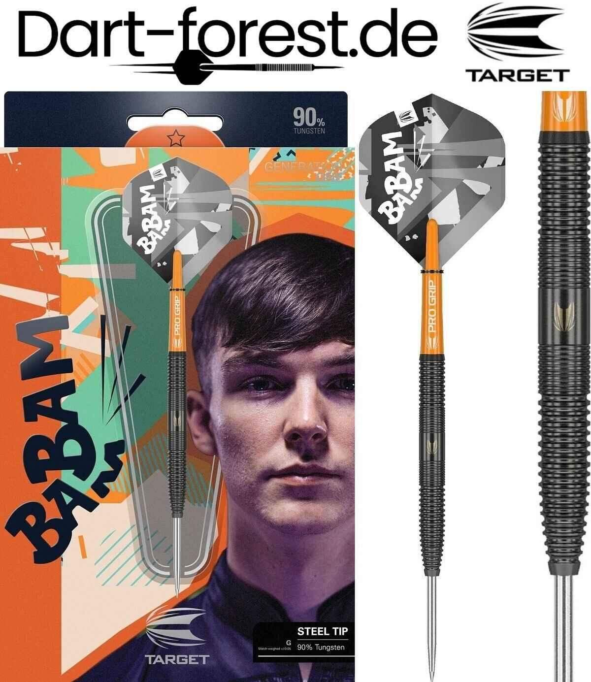 Target Babam Darts mit 90% Wolfram und Pro Grip, ideal für Dartspieler