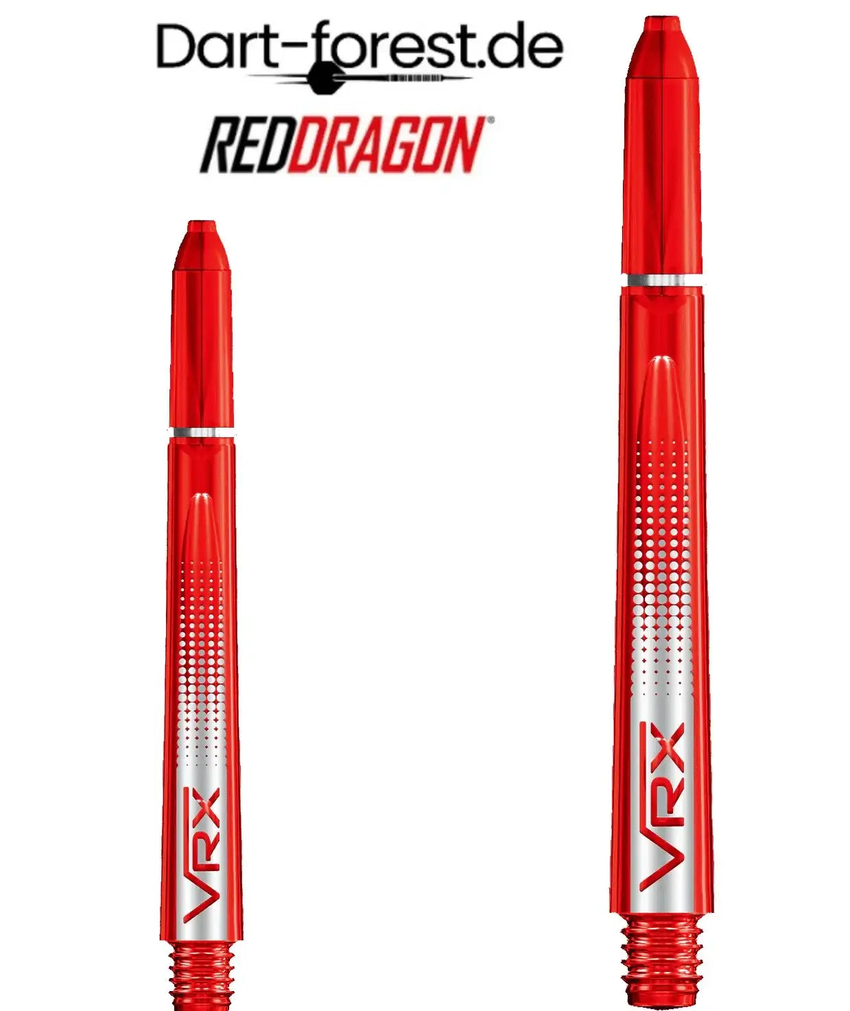 Red Dragon VRX Darts – rote Dartpfeile mit silberner Gravur, ideal für Dart-Spieler