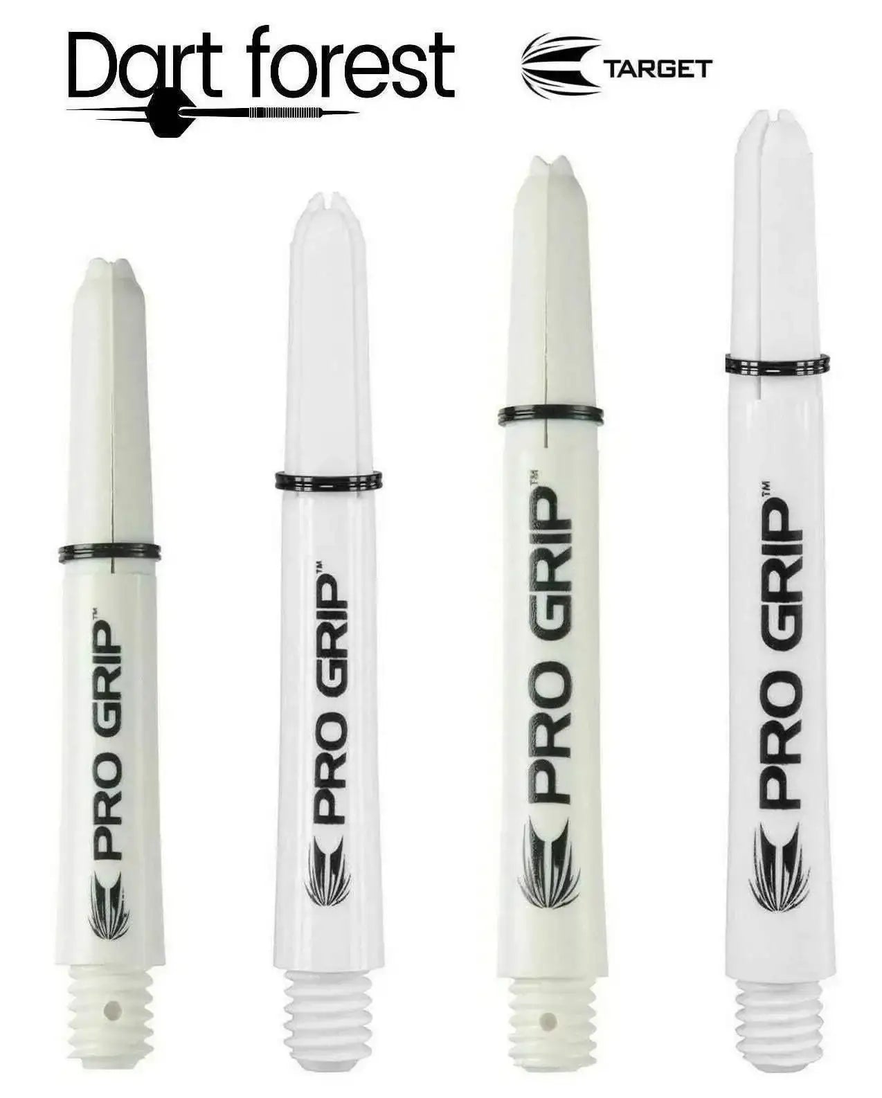 Target Pro Grip Dartflights weiß mit schwarzem Ring – Dartzubehör für Präzision und Grip
