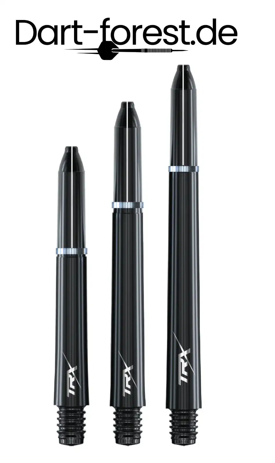 Red Dragon - TRX Black Shafts in verschiedene Größen Shaft Dart Schaft Schwarz Länge Intermediate = 41,0mm