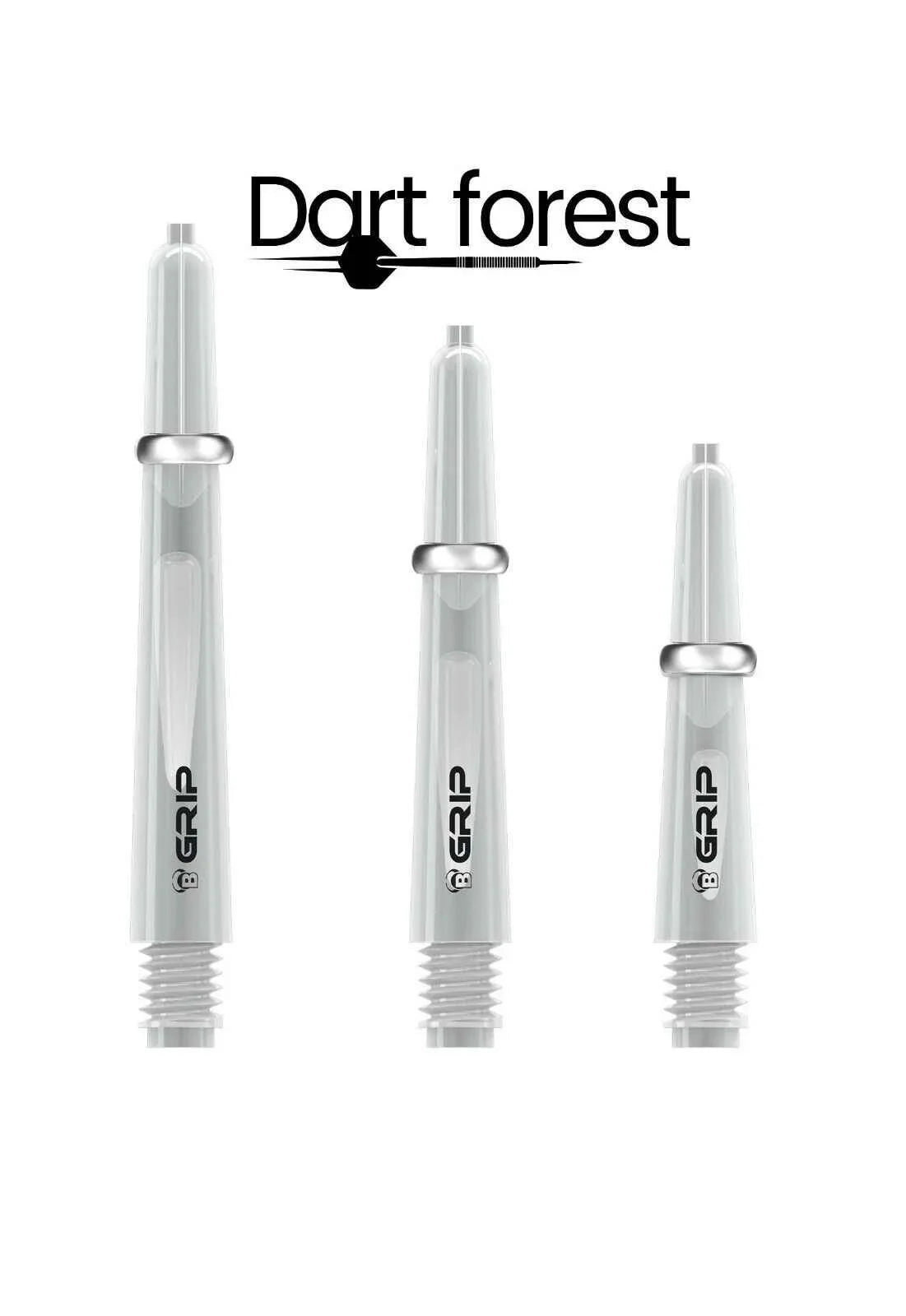 BULL`S -6er- B-Grip-2 CL Shafts Clear in verschiedene Größen Darts Shaft Klar