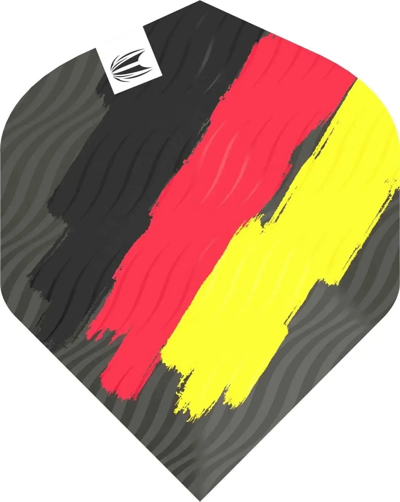 Dartflügel mit deutscher Flagge, schwarz-rot-gold, ideal für Dartspieler und Turniere