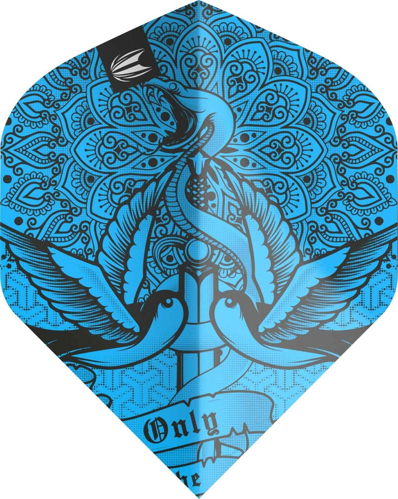Target -6er- INK Pro.Ultra Blue Flight Standard No2 Flights Blau 100 Micron