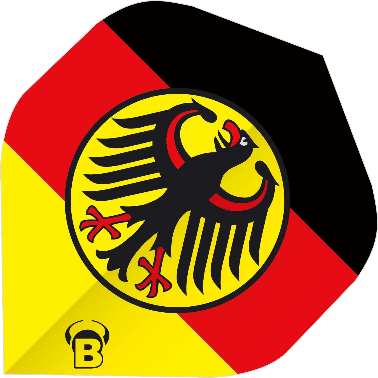 Dartflügel mit deutschem Adler und Farben für Dartspieler