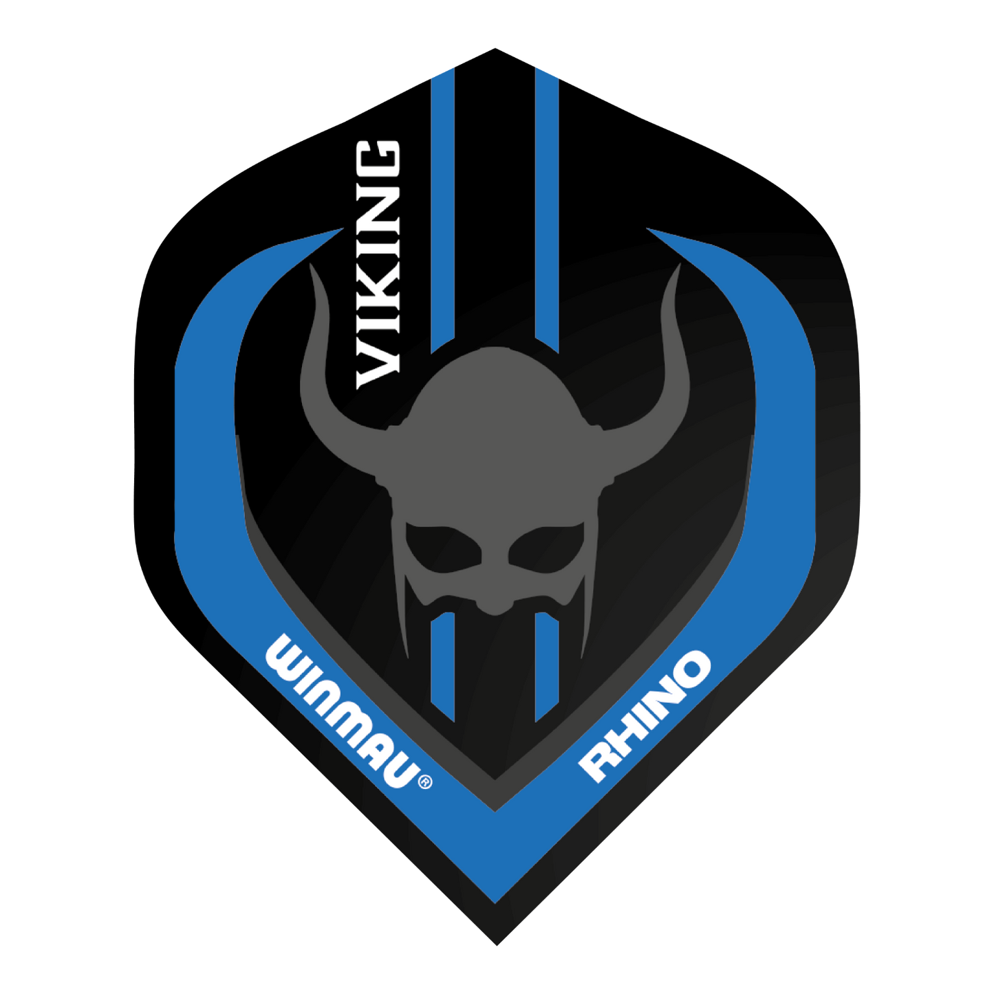 Winmau -6er- RHINO "The Viking" ANDY FORDHAM Flights Dart Flight Blue Black 2er Set (6x Flights) 2er Set (6x Flights) - Dart forest