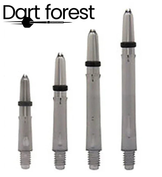 L-Style - Laro Shaft Clear Black verschiedene Größen Darts Shafts Dart Schwarz Länge 260 Intermediate - Dart forest