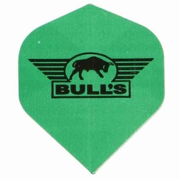 Grüne Bull's Dartflügel mit Logo – Dartzubehör für Präzision und Stil