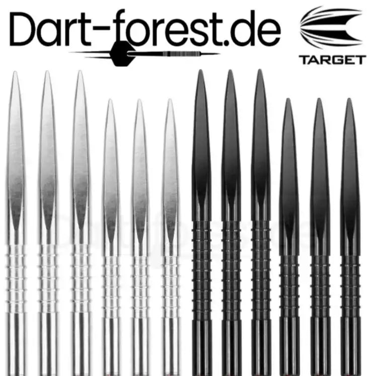 Target Dartspitzen in Silber und Schwarz – präzise Dartszubehör für Profis und Einsteiger