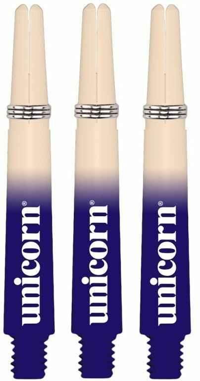 Unicorn Dartflights blau-weiß, ideal für Dartpfeile, präzise Flugstabilität
