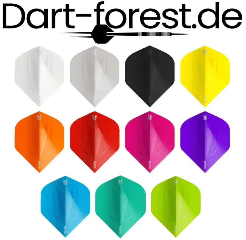 Bunte Dartflights in verschiedenen Farben für Dartsportler