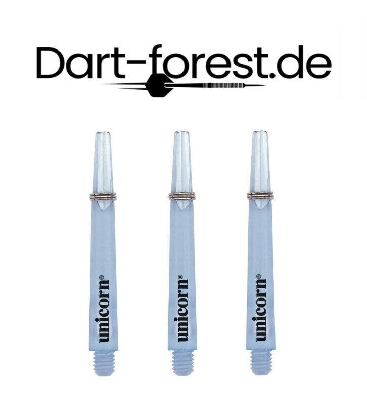 Unicorn - Gripper III 3 Mirage Blue Shafts SHORT (35mm) Kurz Shaft Dart Blau