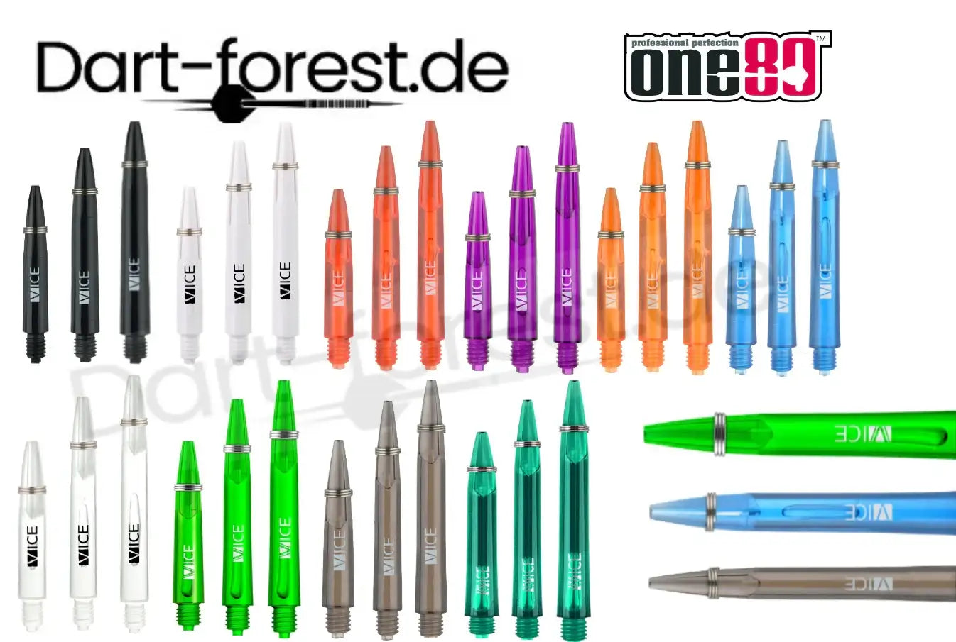 Vice One80 Dartspitzen in verschiedenen Farben und Designs für professionelles Dartspiel
