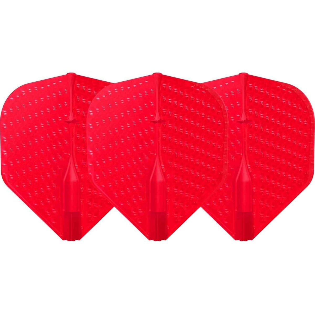 Rote Dartflügel mit Punktemuster, ideal für Dartsport und Dartzubehör