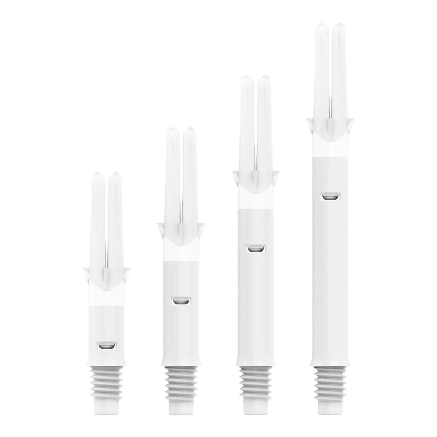 L-Style - L-Shaft Silent Straight Spinner Shaft - White - Dart forest