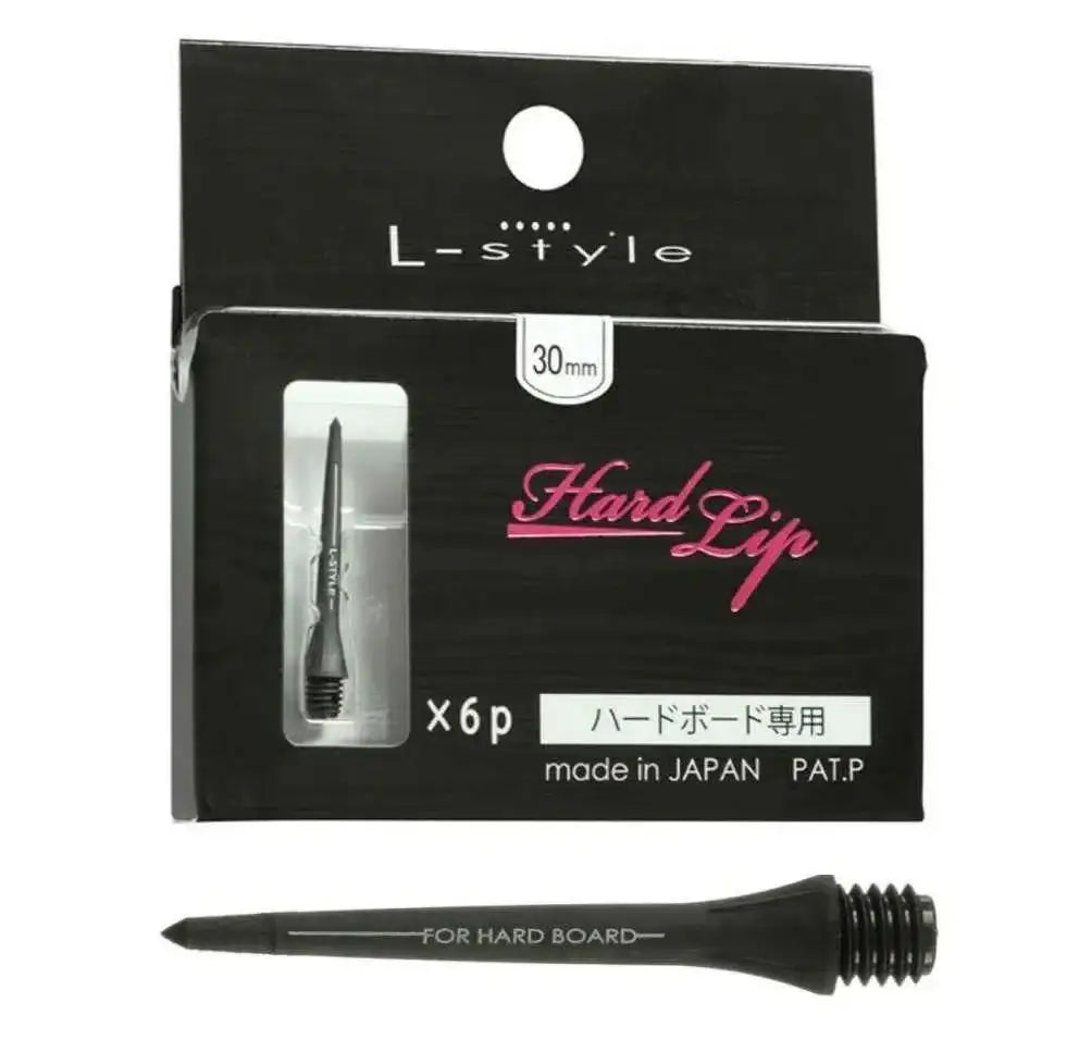 L-Style Hard Lip Dartspitzen 30mm, 6 Stück, für Hardboard, made in Japan