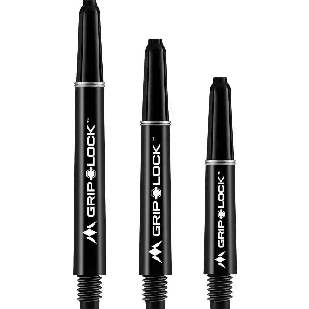Grip Lock Dartshafts in Schwarz – robuste Dartszubehör für präzise Würfe