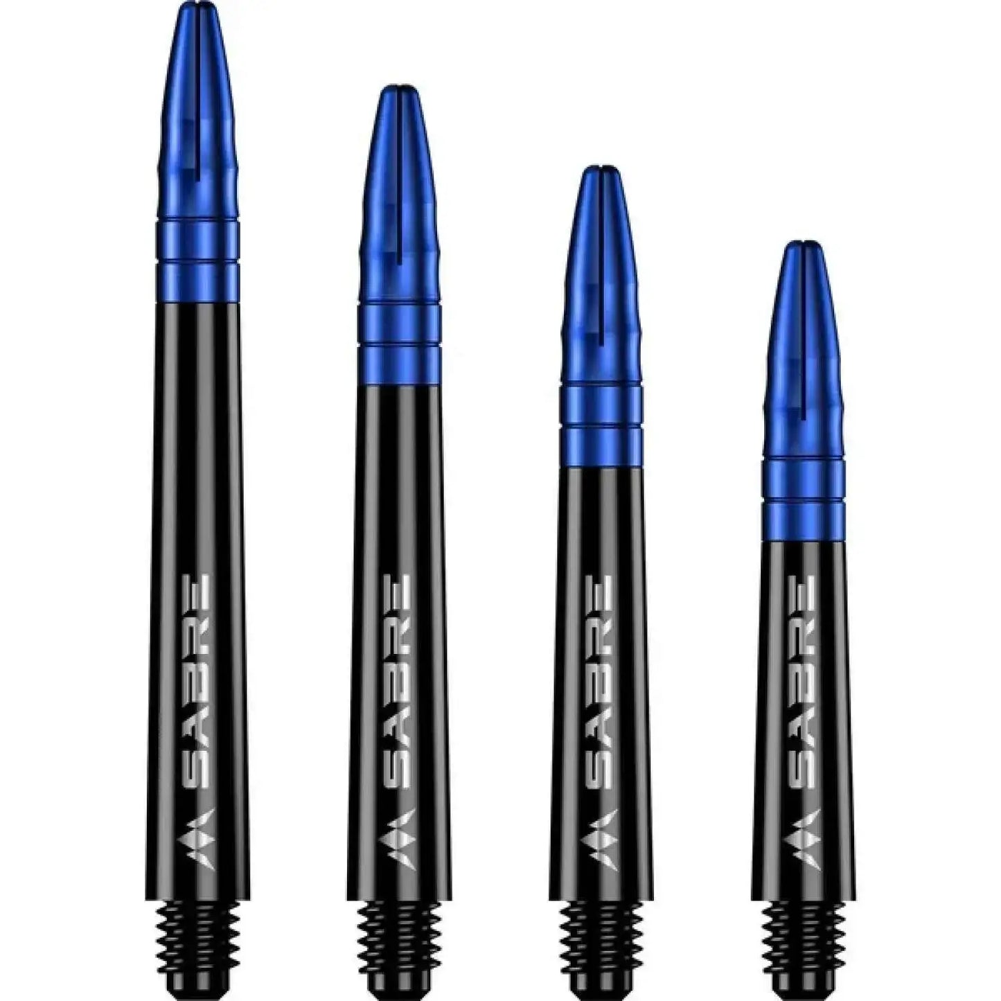 Sabre Dartpfeile mit blauen Spitzen und schwarzen Schaften, ideal für Dartspieler