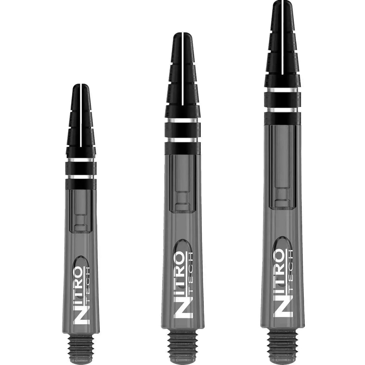 Nitro Tech Dartshafts in Grau, ideal für Dartsportler – robuste Verbindungsteile für Pfeile