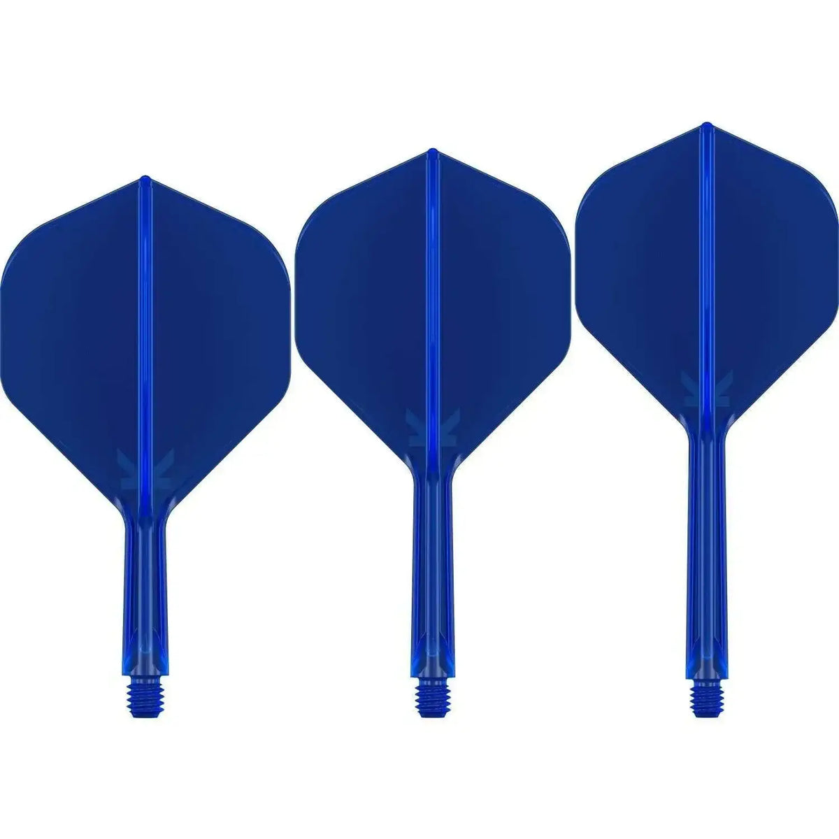 Drei blaue Dartflügel für präzises Werfen und optimale Stabilität