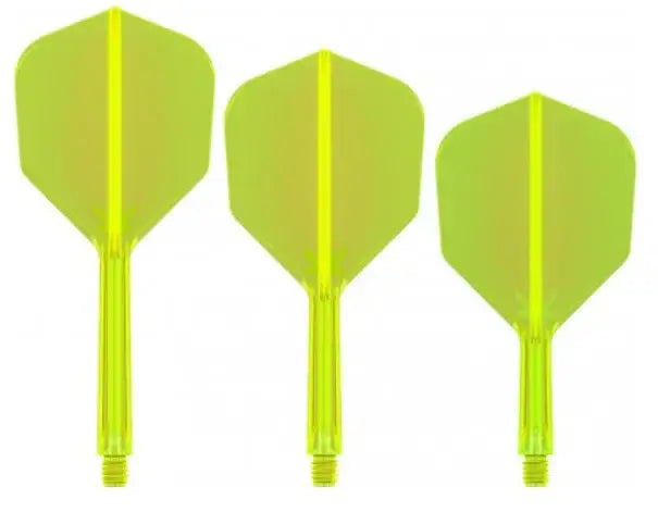 Leuchtgelbe Dartflügel für präzises Werfen – ideal für Dartsportler