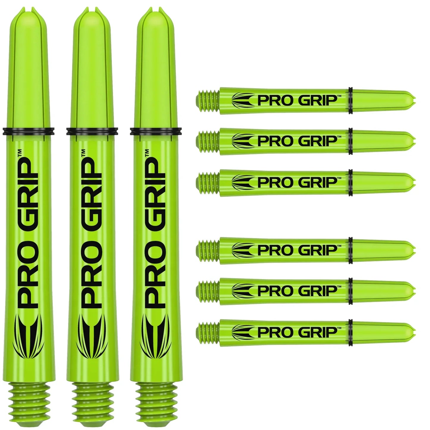 Target - Pro Grip 3er Set Shaft - Lime Green - Dart forest